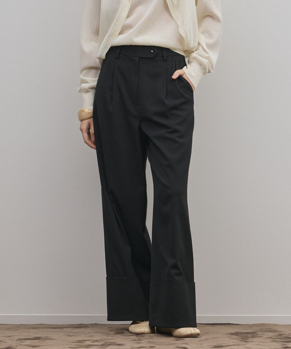 GRACE CONTINENTAL ロールアップワイドパンツ 