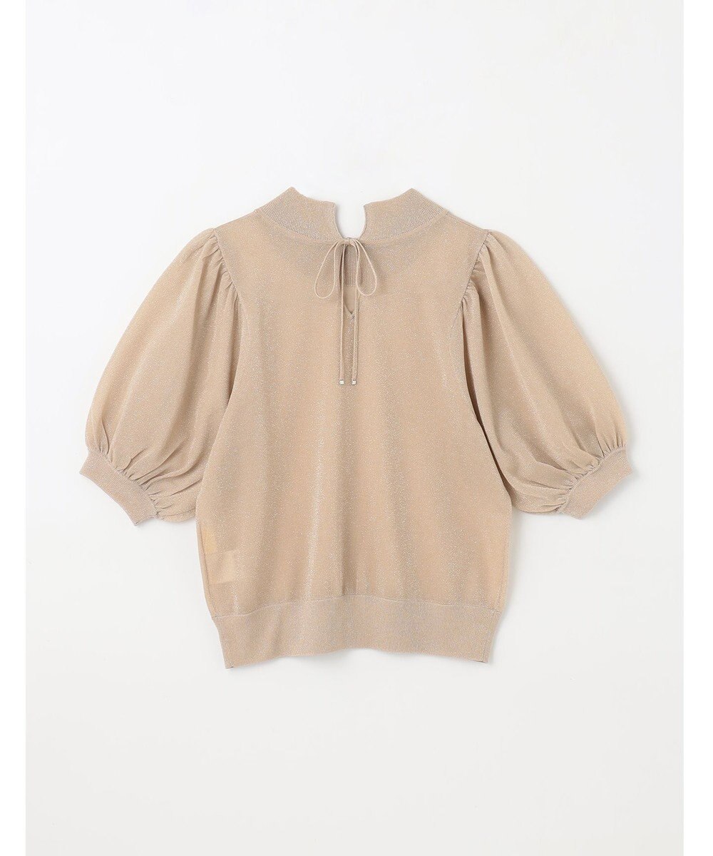 GRACE CONTINENTAL ラメシアーパフニットトップ 