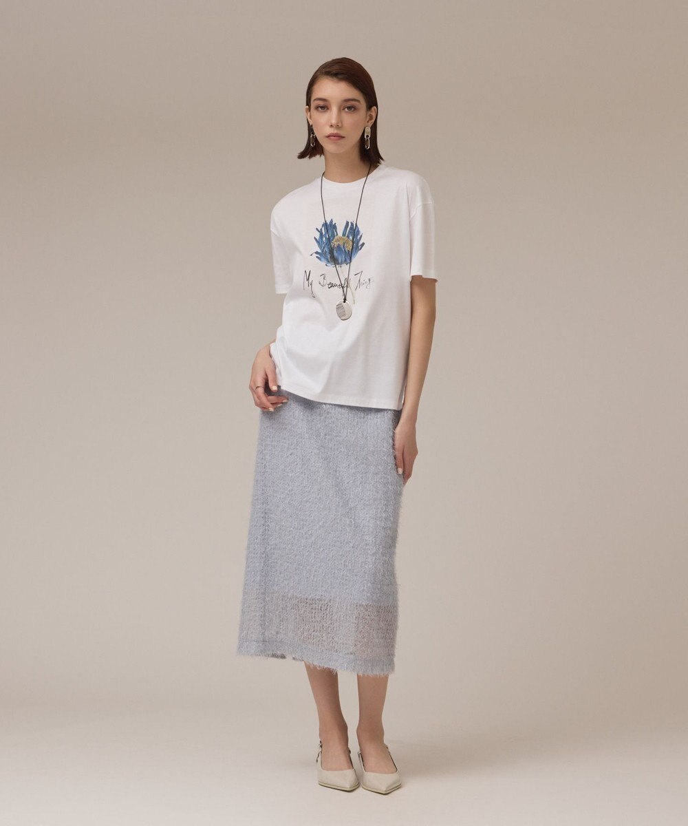 GRACE CONTINENTAL カットフォトTシャツ 