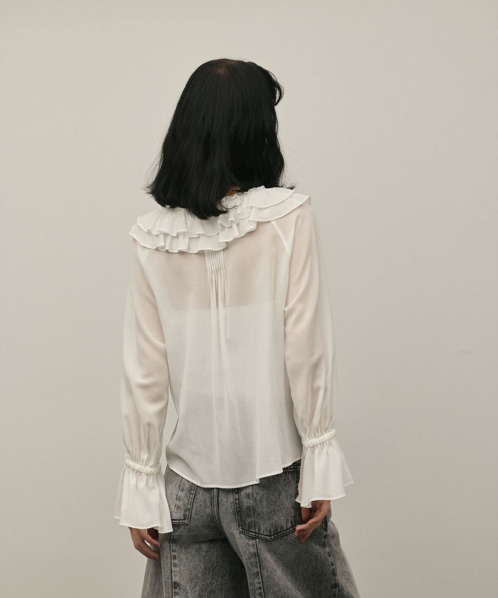 GRACE CONTINENTAL フリルブラウス 