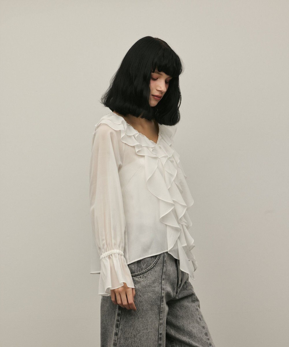 GRACE CONTINENTAL フリルブラウス 