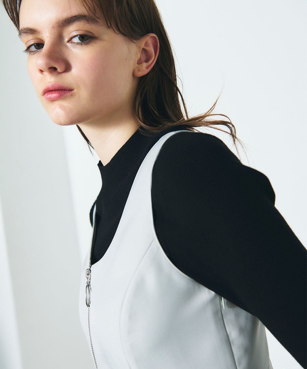 GRACE CONTINENTAL ツイルタックワンピース 