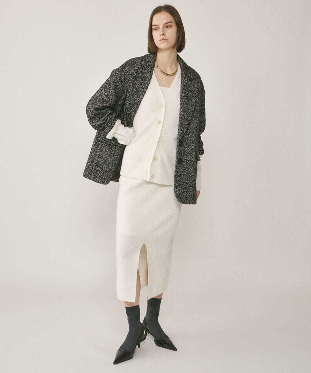 GRACE CONTINENTAL フィルムヤーンニットスカート 