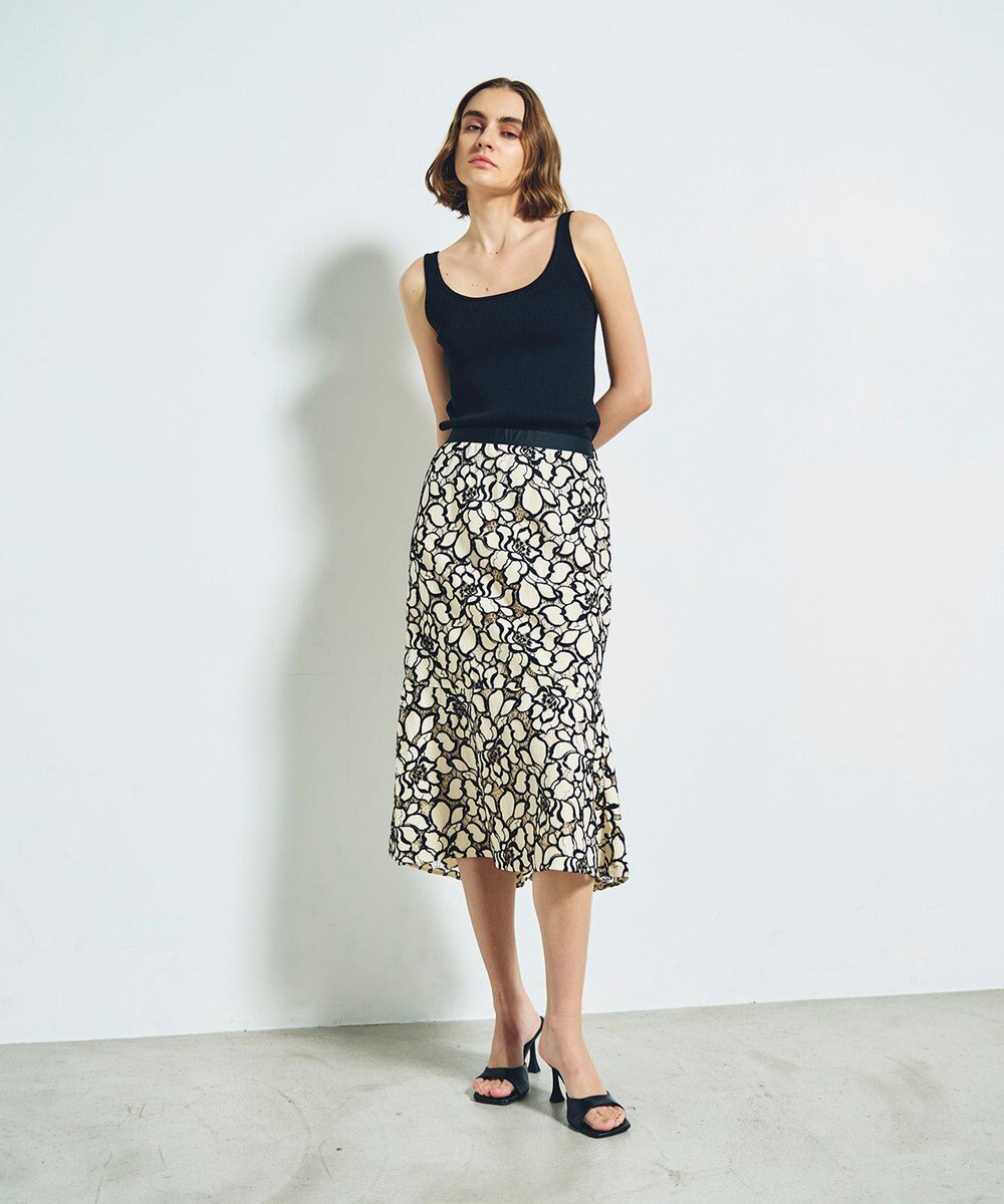 GRACE CONTINENTAL ローズレーススカート