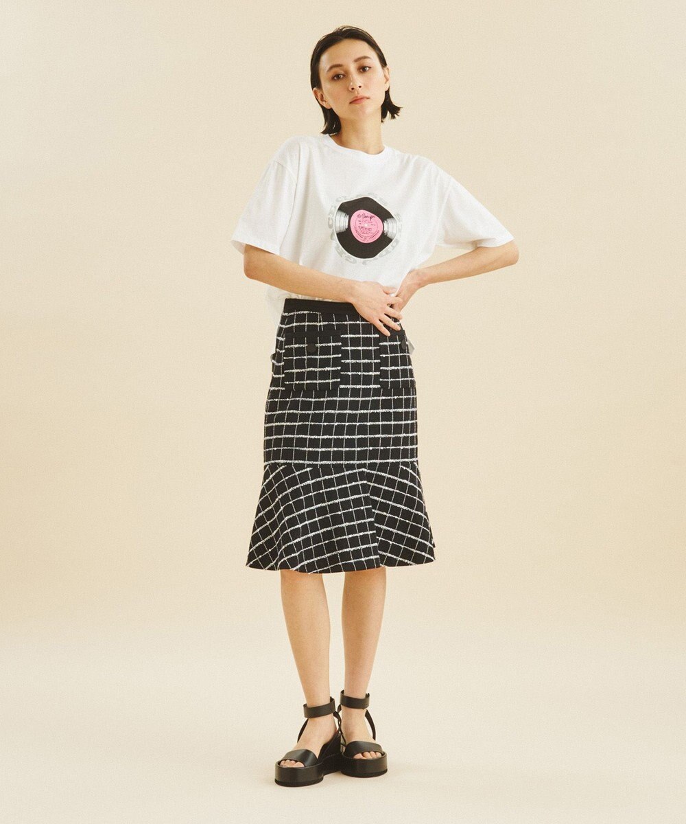 GRACE CONTINENTAL レコードプリントTシャツ