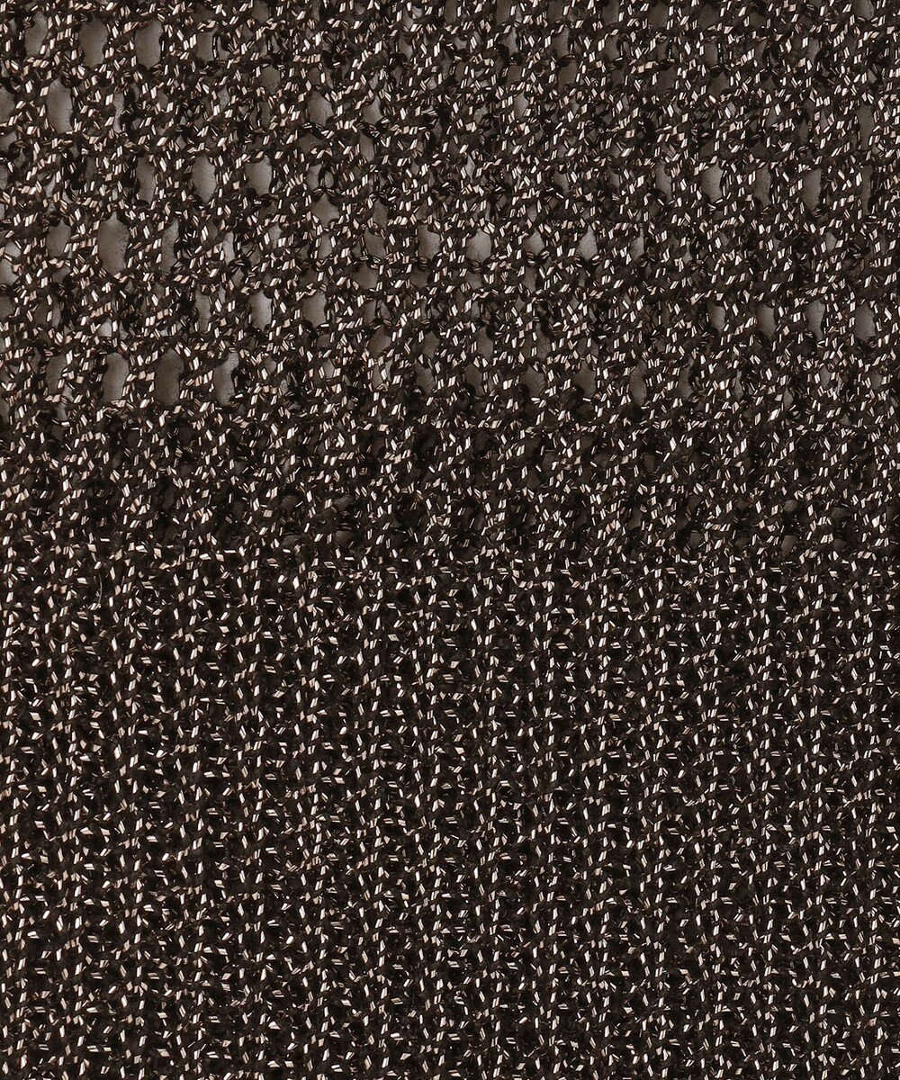 GRACE CONTINENTAL ラメメッシュニットトップ