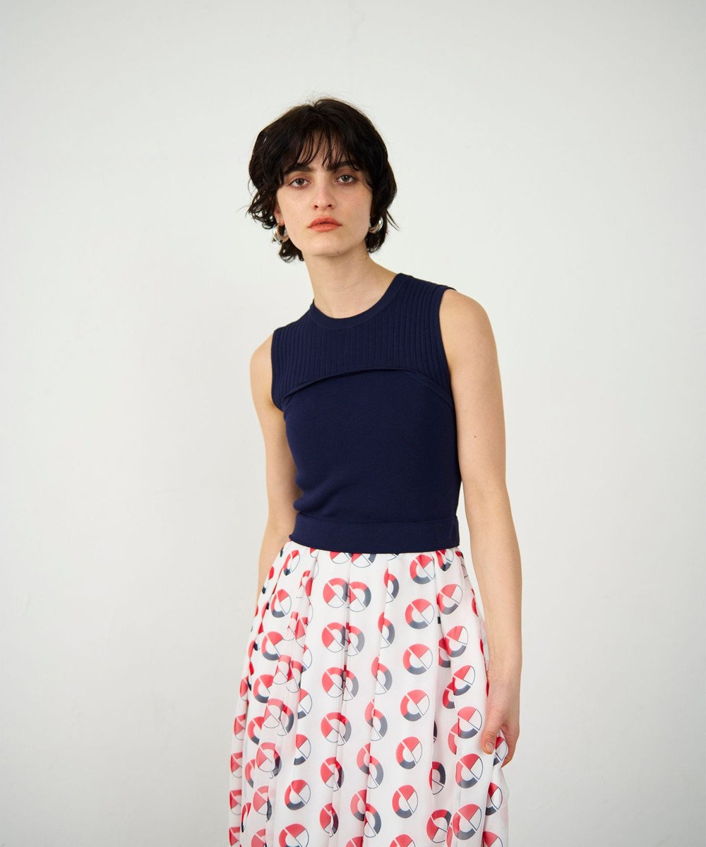 GRACE CONTINENTAL マリンニットワンピース