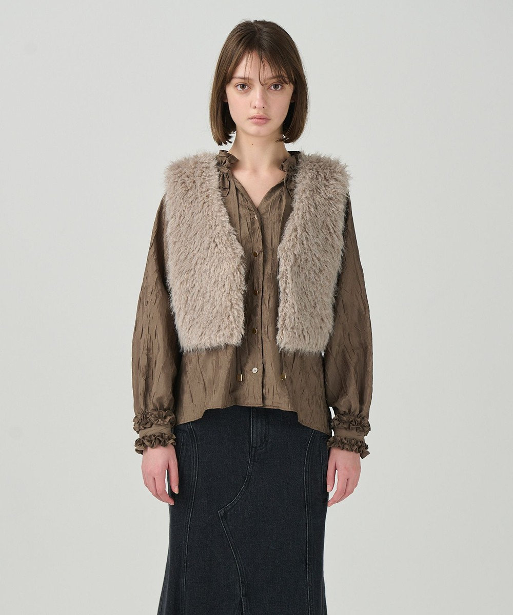 GRACE CONTINENTAL ショートファーベスト