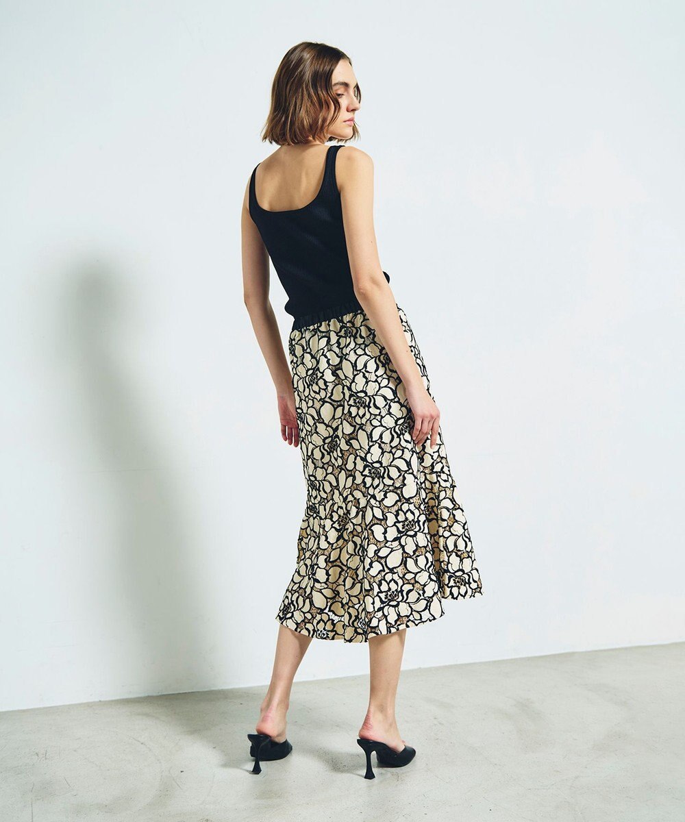 GRACE CONTINENTAL ローズレーススカート 