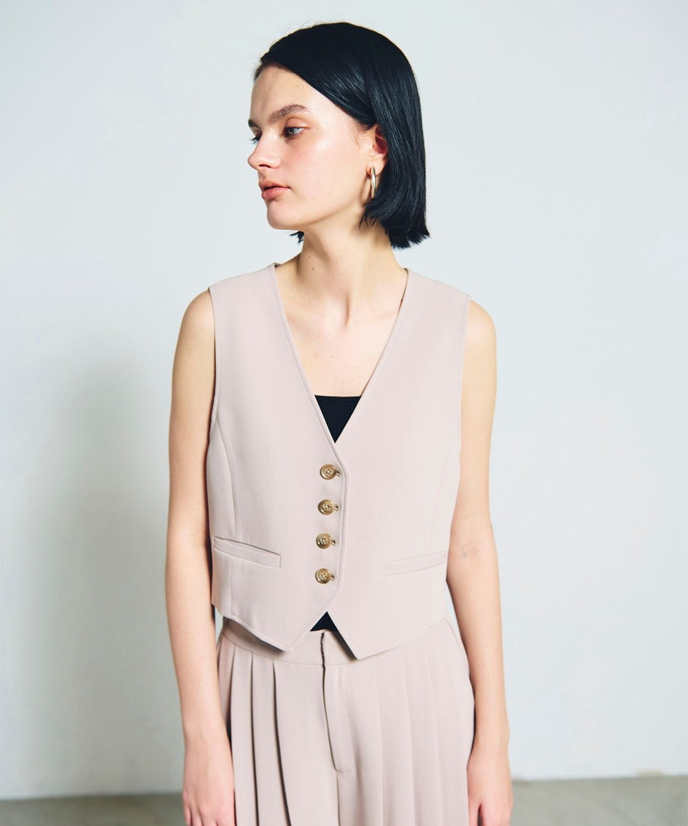 GRACE CONTINENTAL トリアセショートジレ