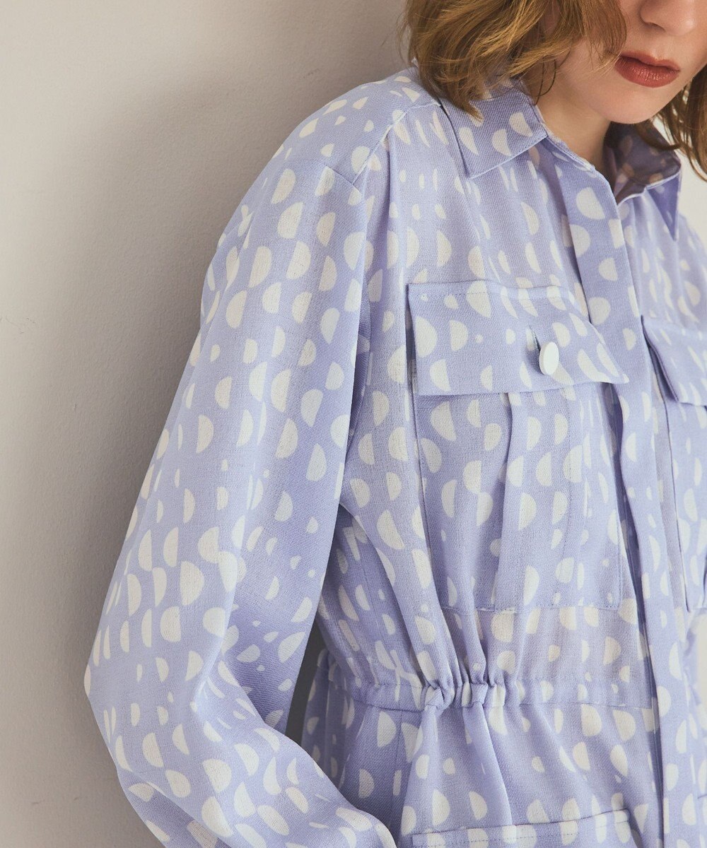 GRACE CONTINENTAL ハーフドットミリタリーワンピース 