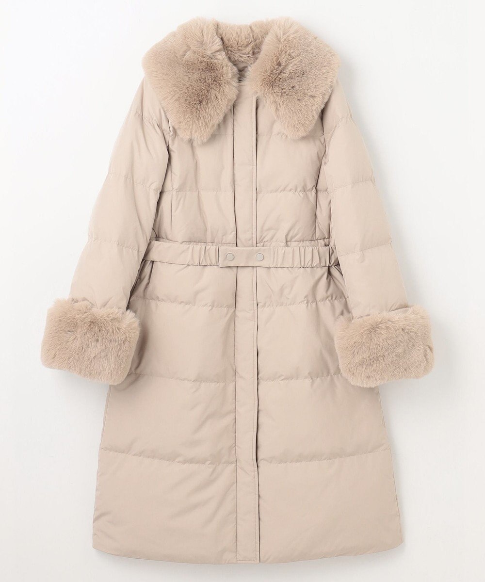 GRACE CONTINENTAL ファーパーツ付ロングダウン 