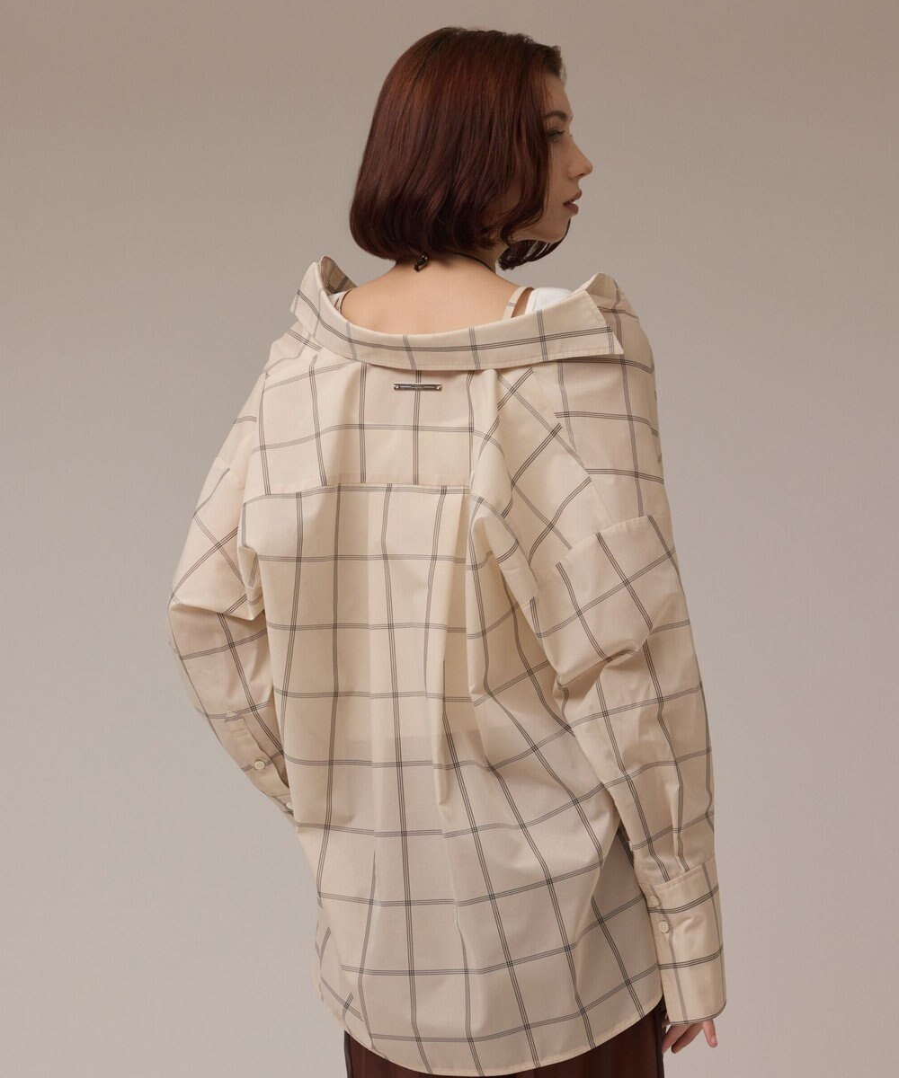 GRACE CONTINENTAL オーガン2WAYシャツ 