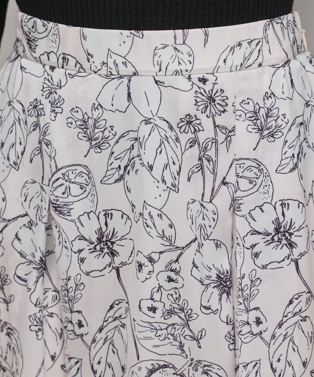 GRACE CONTINENTAL フルーツフラワープリントスカート 