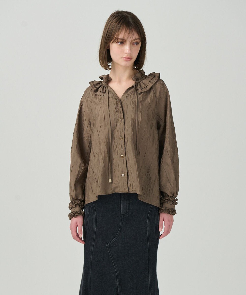 GRACE CONTINENTAL フリルカラーブラウス 