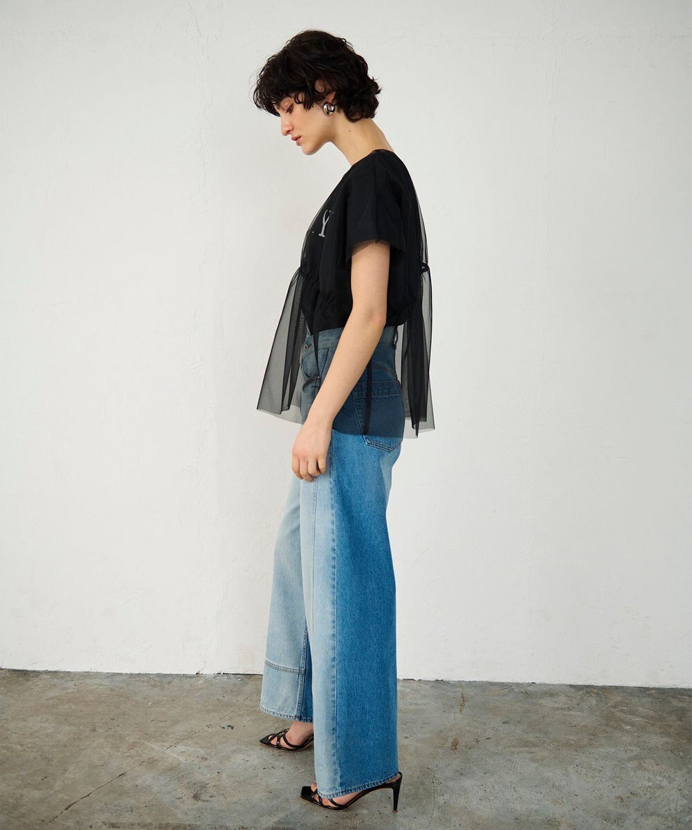 GRACE CONTINENTAL チュールレイヤードトップ