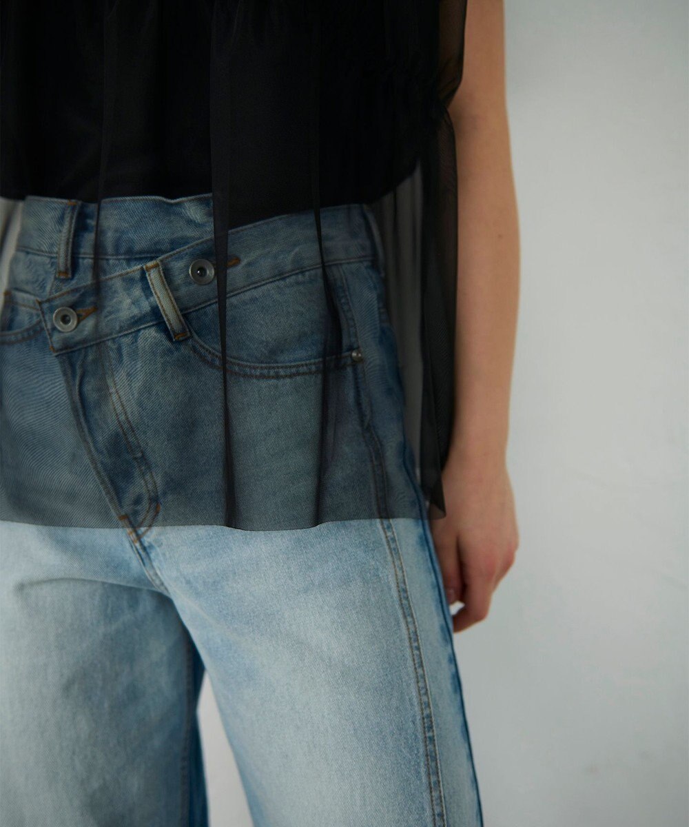 GRACE CONTINENTAL チュールレイヤードトップ