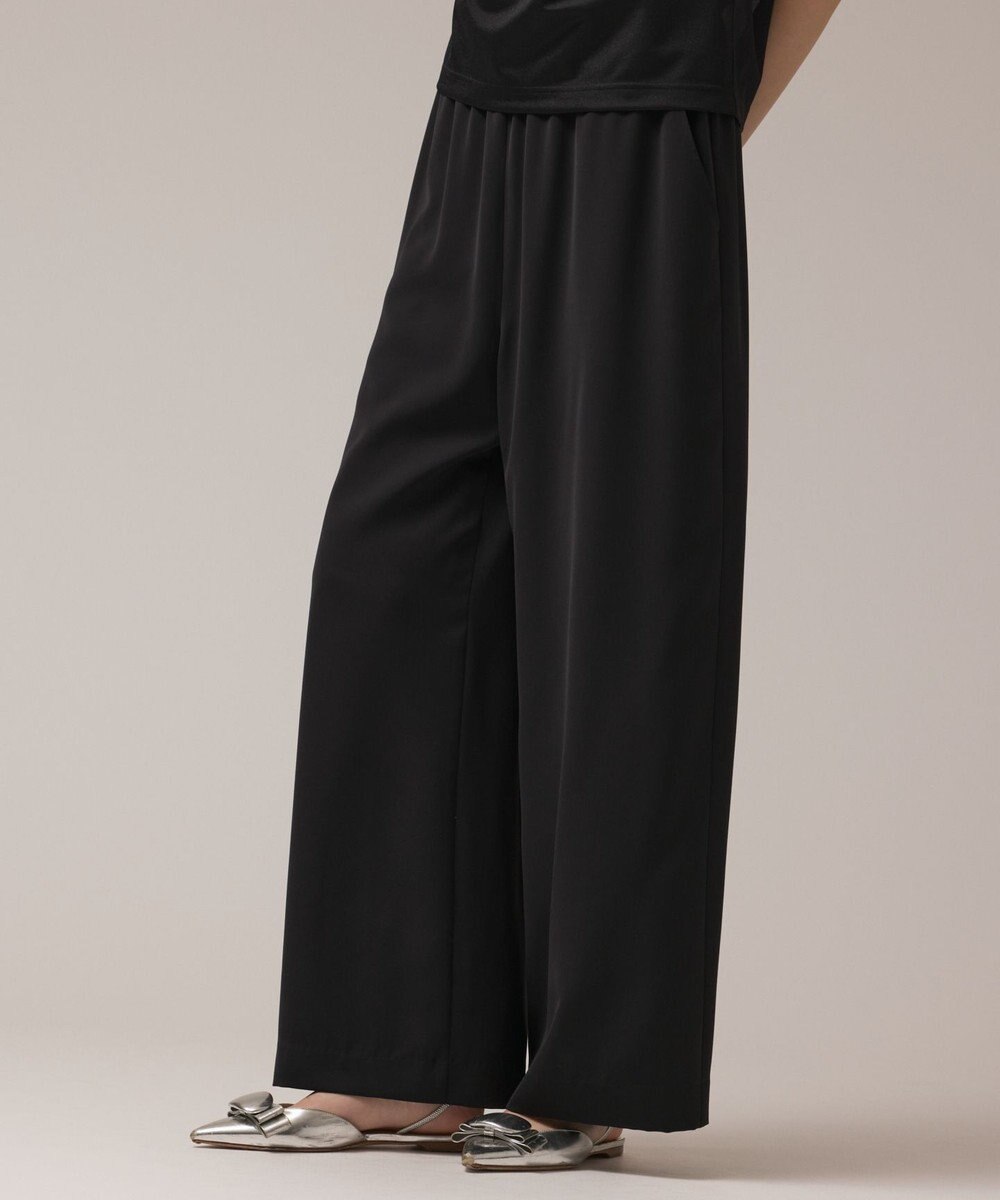 GRACE CONTINENTAL サテンワイドパンツ 