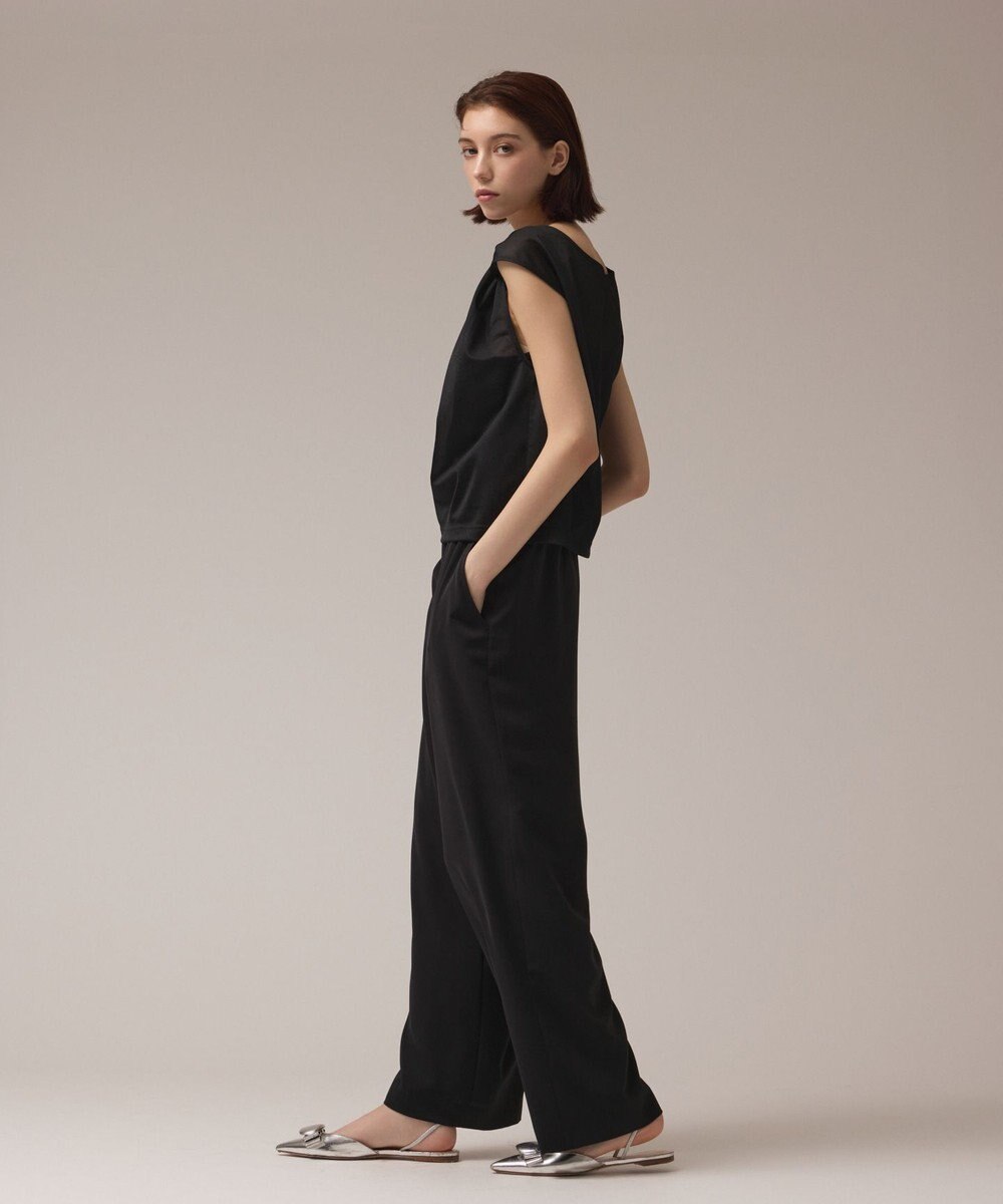 GRACE CONTINENTAL サテンワイドパンツ 