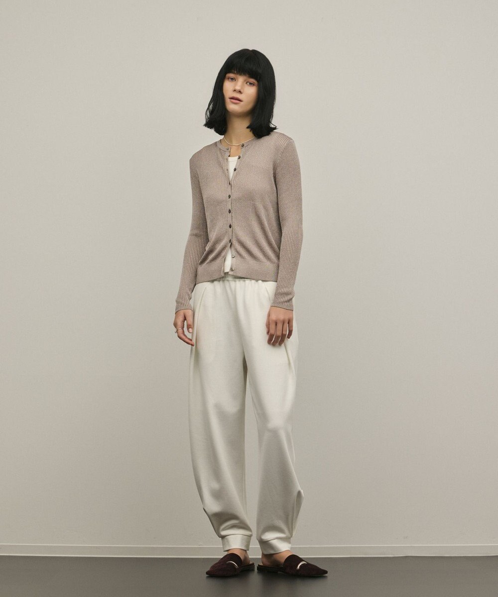 GRACE CONTINENTAL ハイゲージラメニットカーディガン 