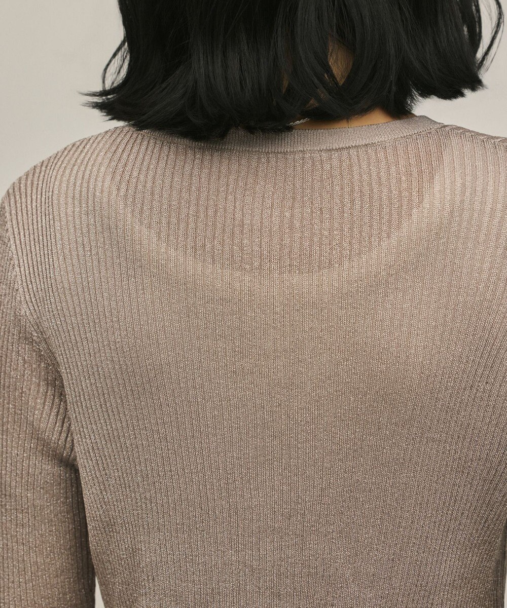 GRACE CONTINENTAL ハイゲージラメニットカーディガン 