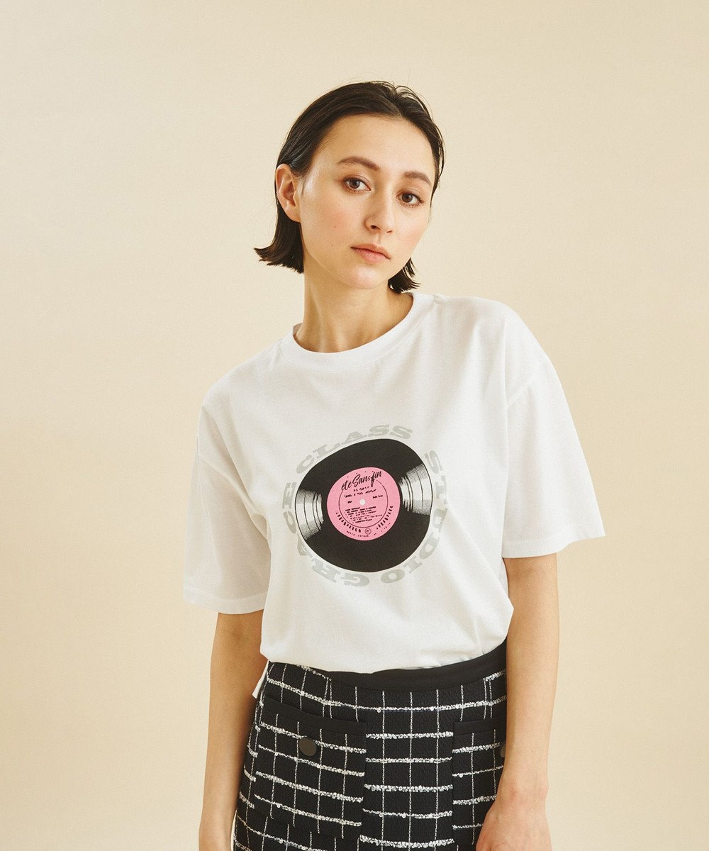 新品　今期　グレースコンチネンタル　レコードプリントTシャツ