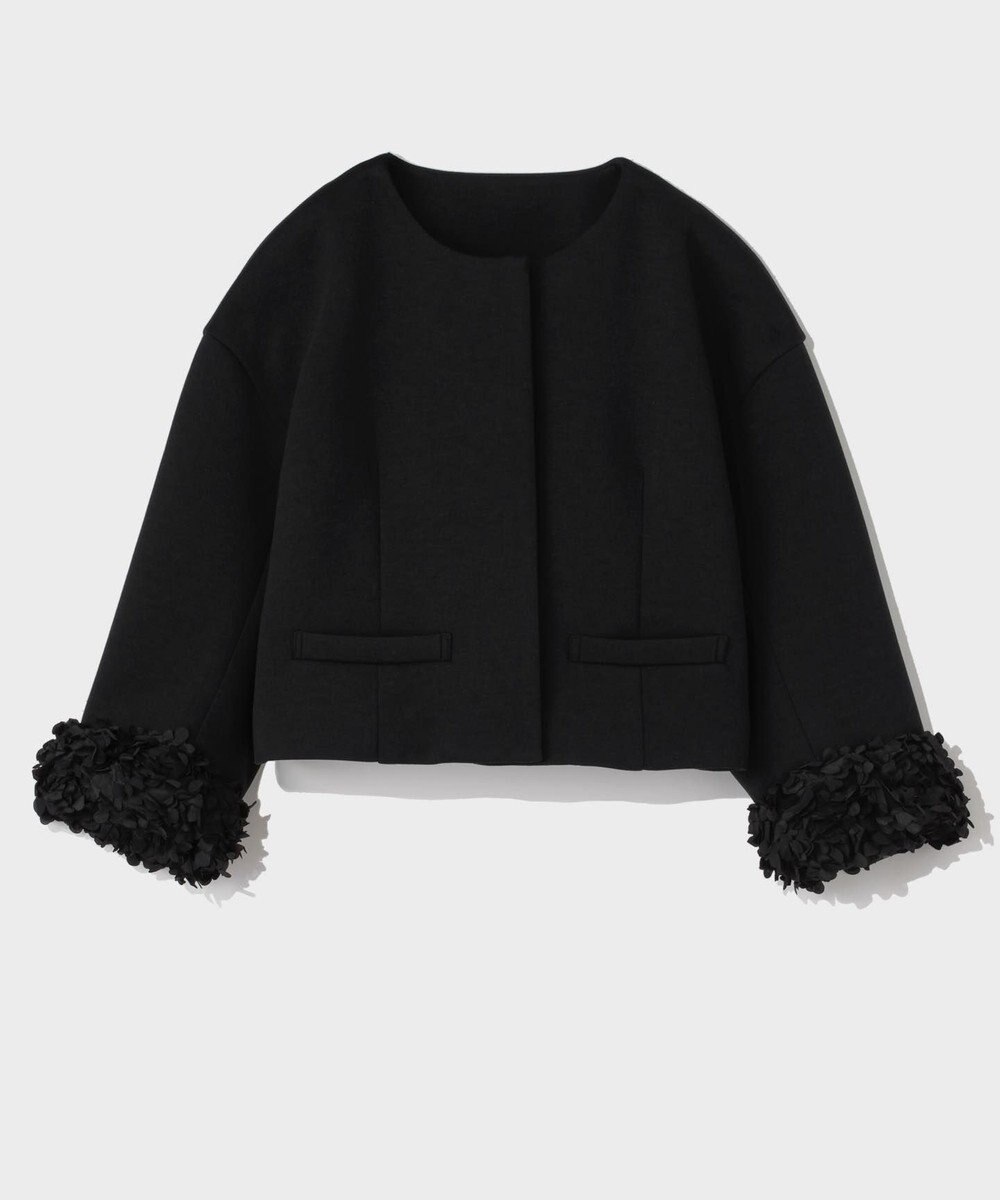 GRACE CONTINENTAL フラワーチュール切替ジャケット