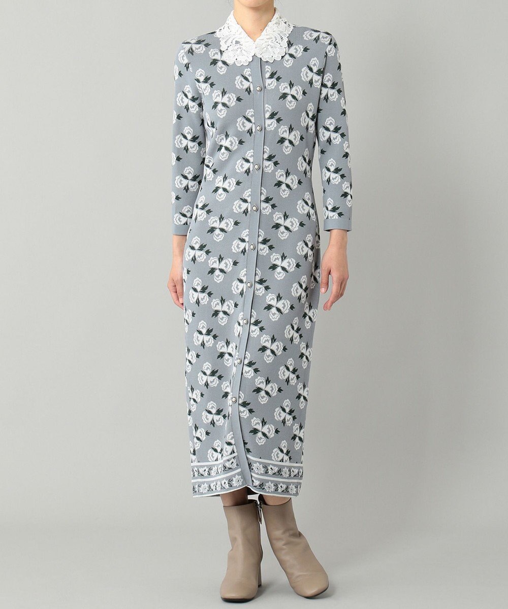 フラワータイトニットワンピース Grace Continental Grace Continental グレースコンチネンタル 通販
