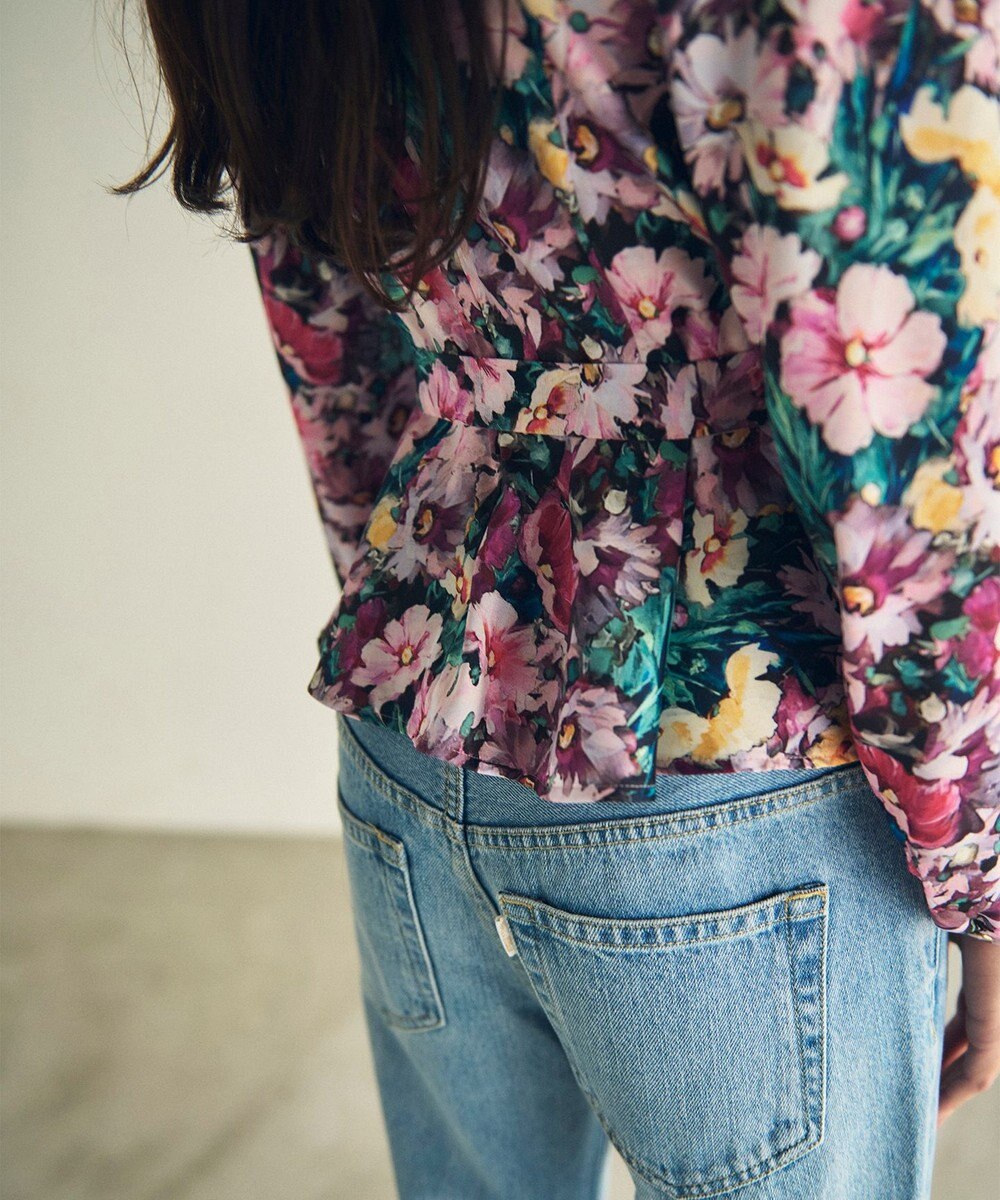 GRACE CONTINENTAL グラデフラワープリントトップ