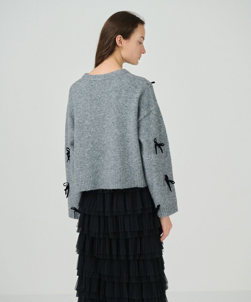 GRACE CONTINENTAL リボンニットトップ