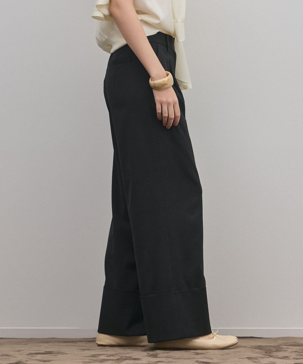 GRACE CONTINENTAL ロールアップワイドパンツ 