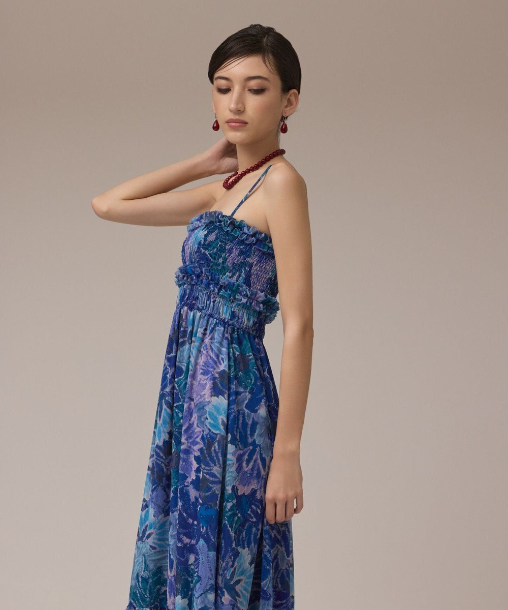 GRACE CONTINENTAL タイダイリーフプリントワンピース 