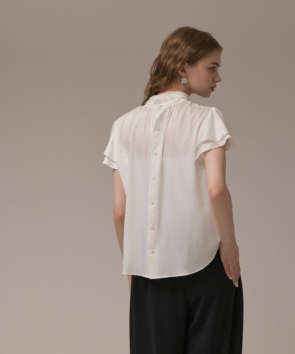 GRACE CONTINENTAL フリルボウタイブラウス 