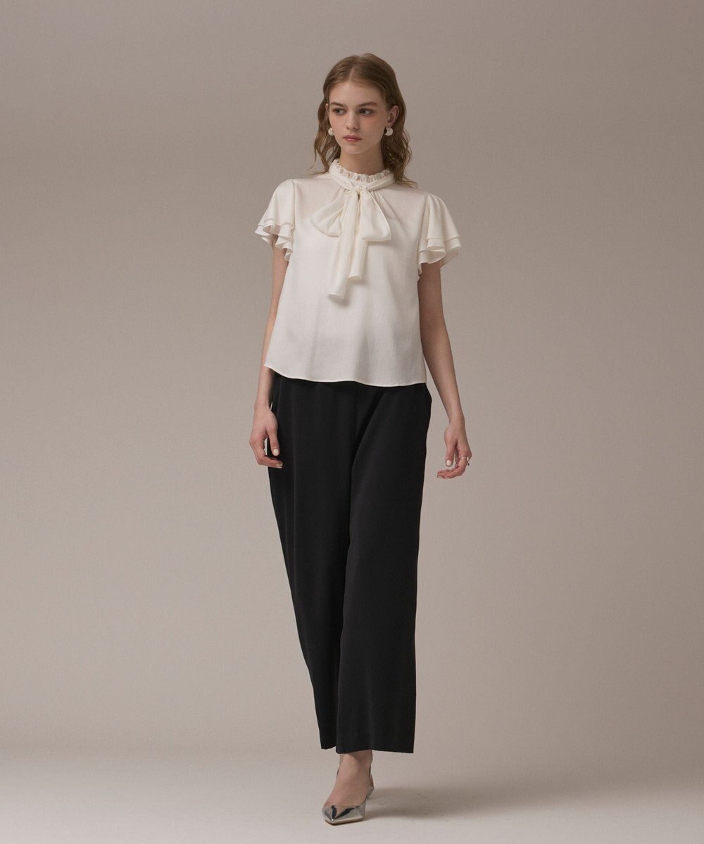 GRACE CONTINENTAL フリルボウタイブラウス 