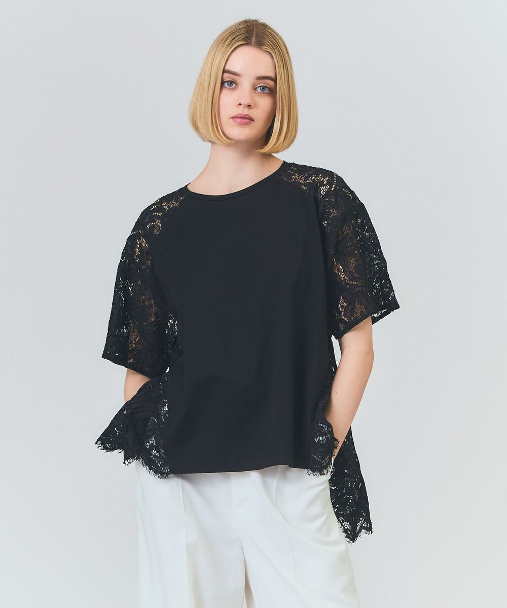 GRACE CONTINENTAL バックレース天竺トップ