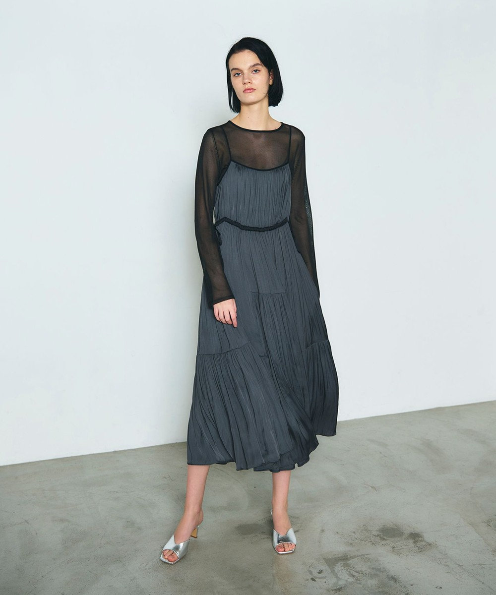 GRACE CONTINENTAL ギャザーキャミソールワンピース