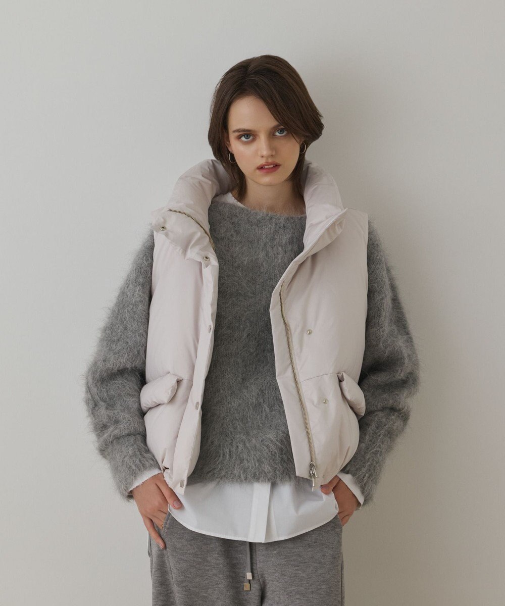 GRACE CONTINENTAL スタンドカラーダウンベスト 