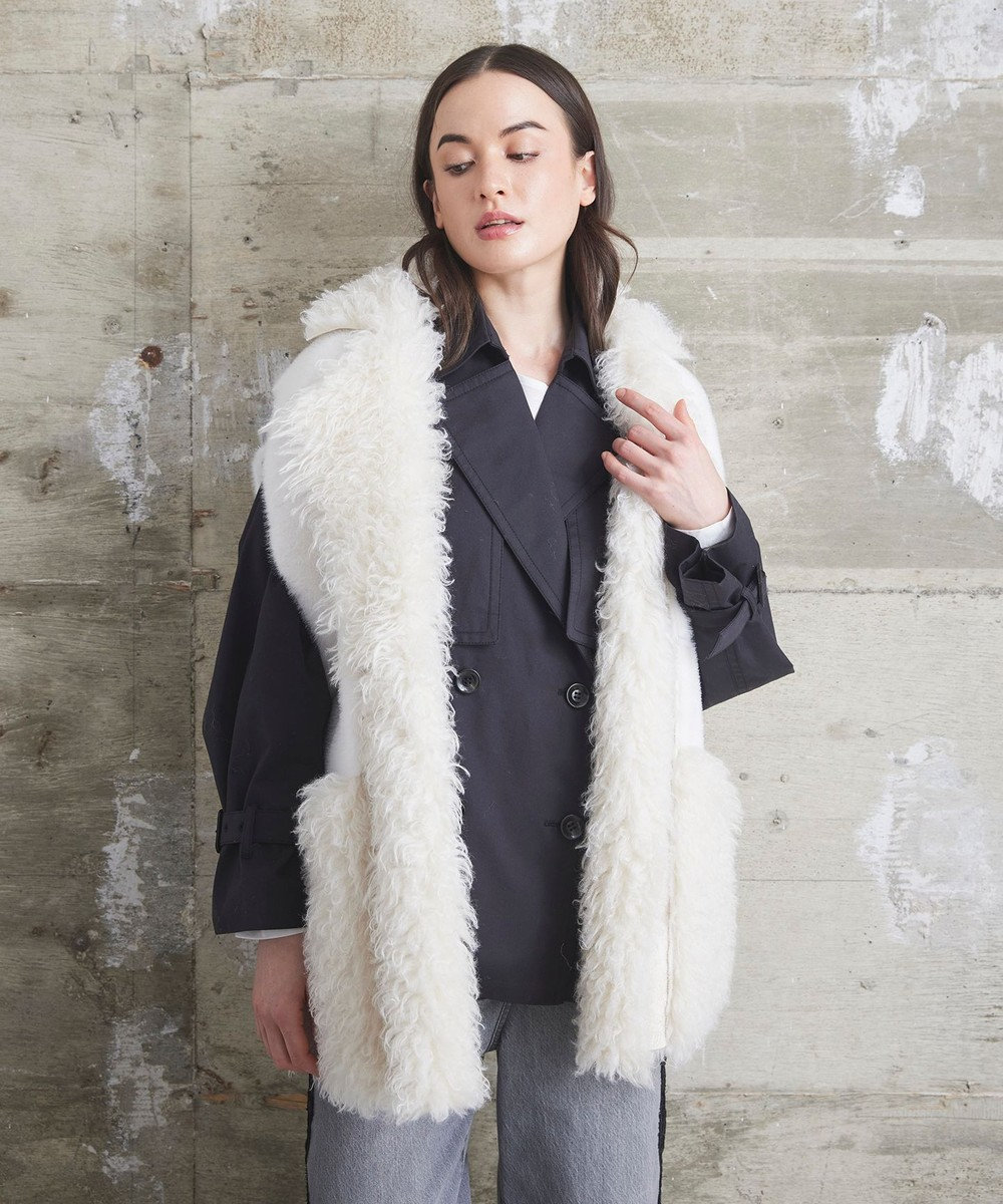 GRACE CONTINENTAL 【LOU ANDREA】フェイクポケットジレ