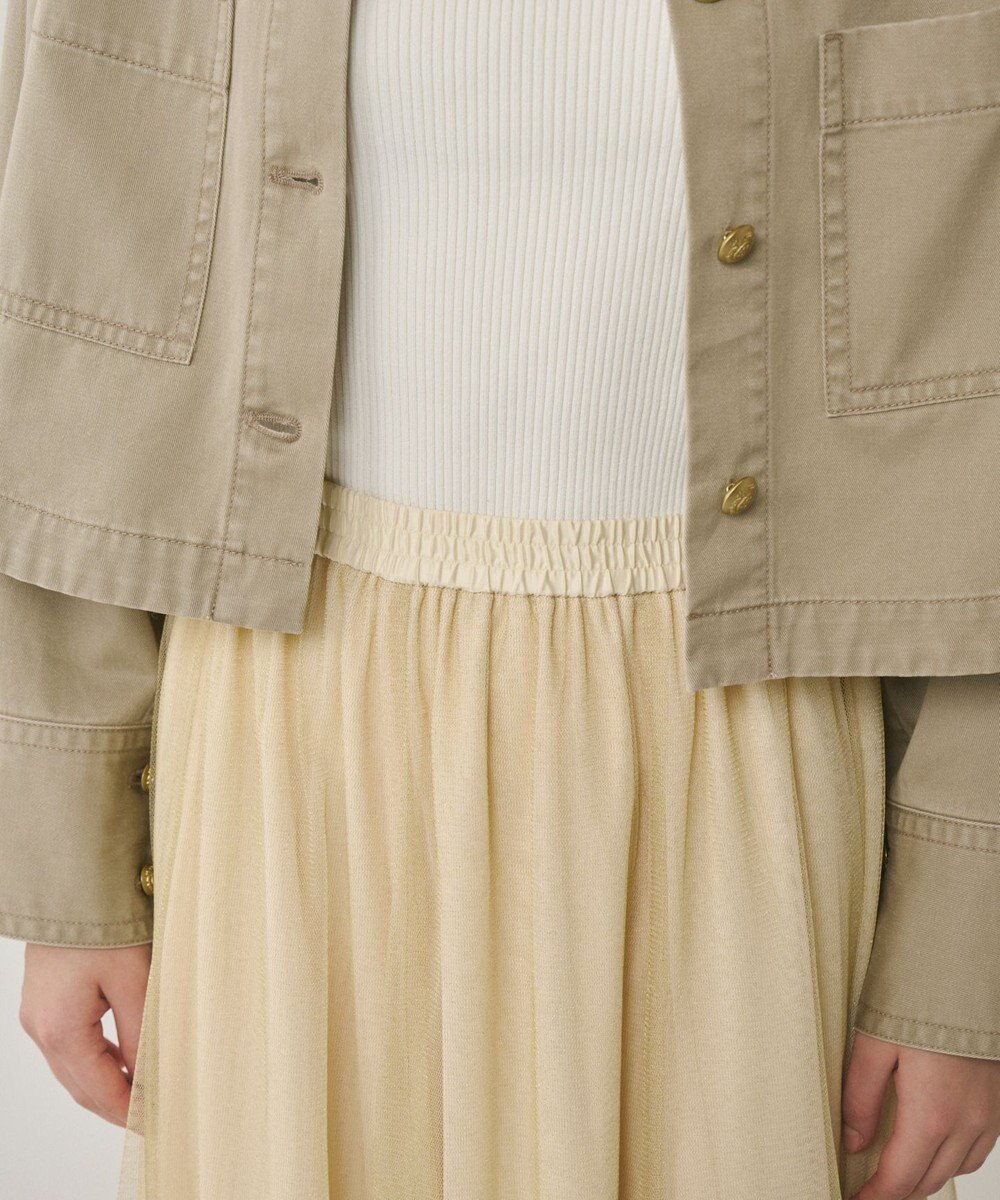 GRACE CONTINENTAL ラメチュールスカート 