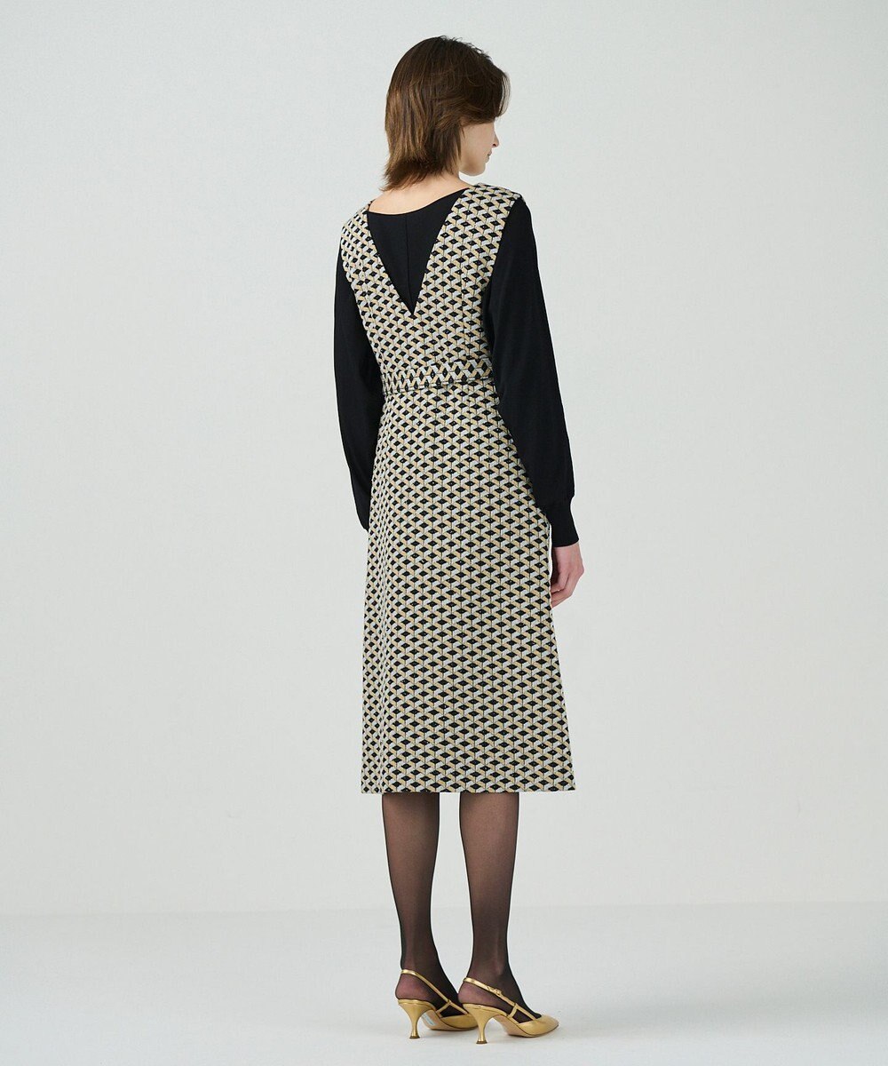 GRACE CONTINENTAL キカジャガードラメドレス 