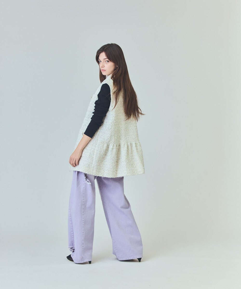 GRACE CONTINENTAL ツイードカバーオールジレ 