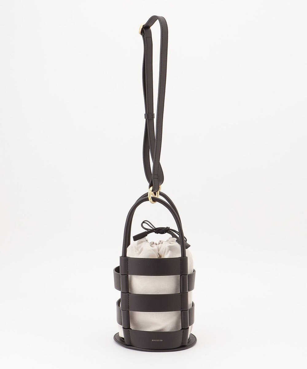 オルセット】ORSETTO BAMBOO HAND BAG ブラック（オルセット