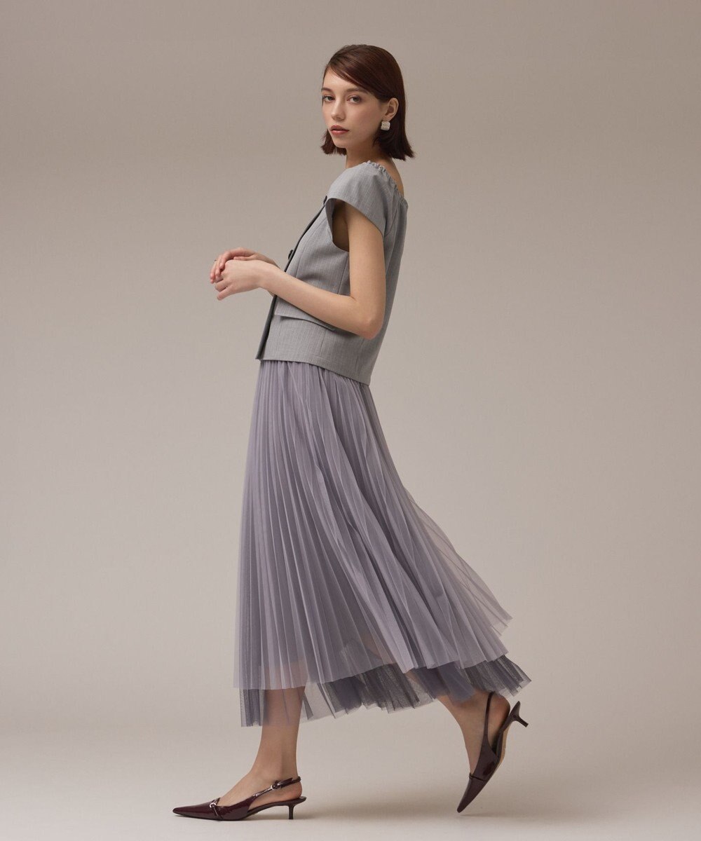GRACE CONTINENTAL チュールリバーシブルスカート 