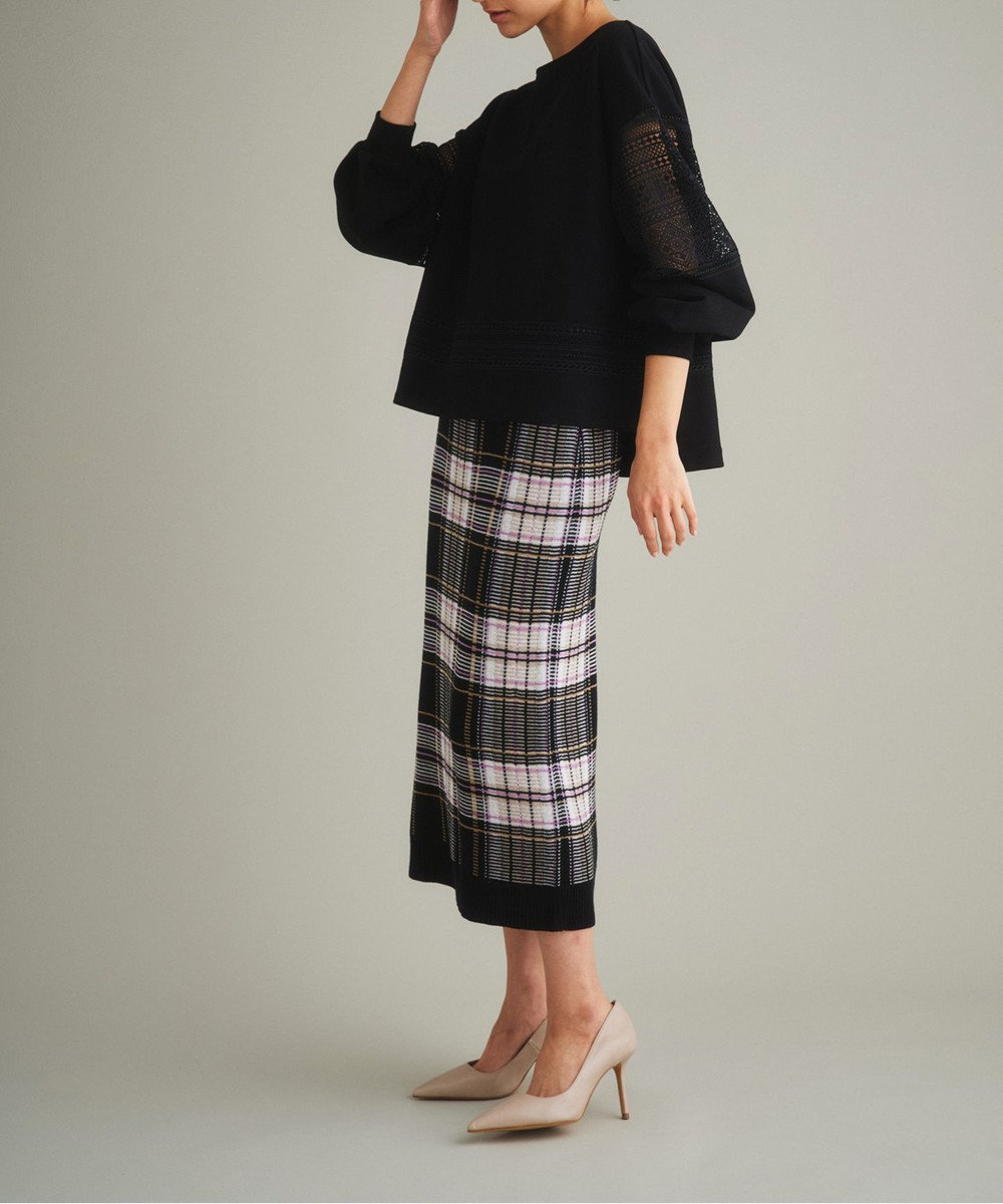 チェックタイトニットスカート Grace Continental Grace Continental グレースコンチネンタル 通販 チェックタイトニットスカート Grace Continental Grace Continental グレースコンチネンタル 通販
