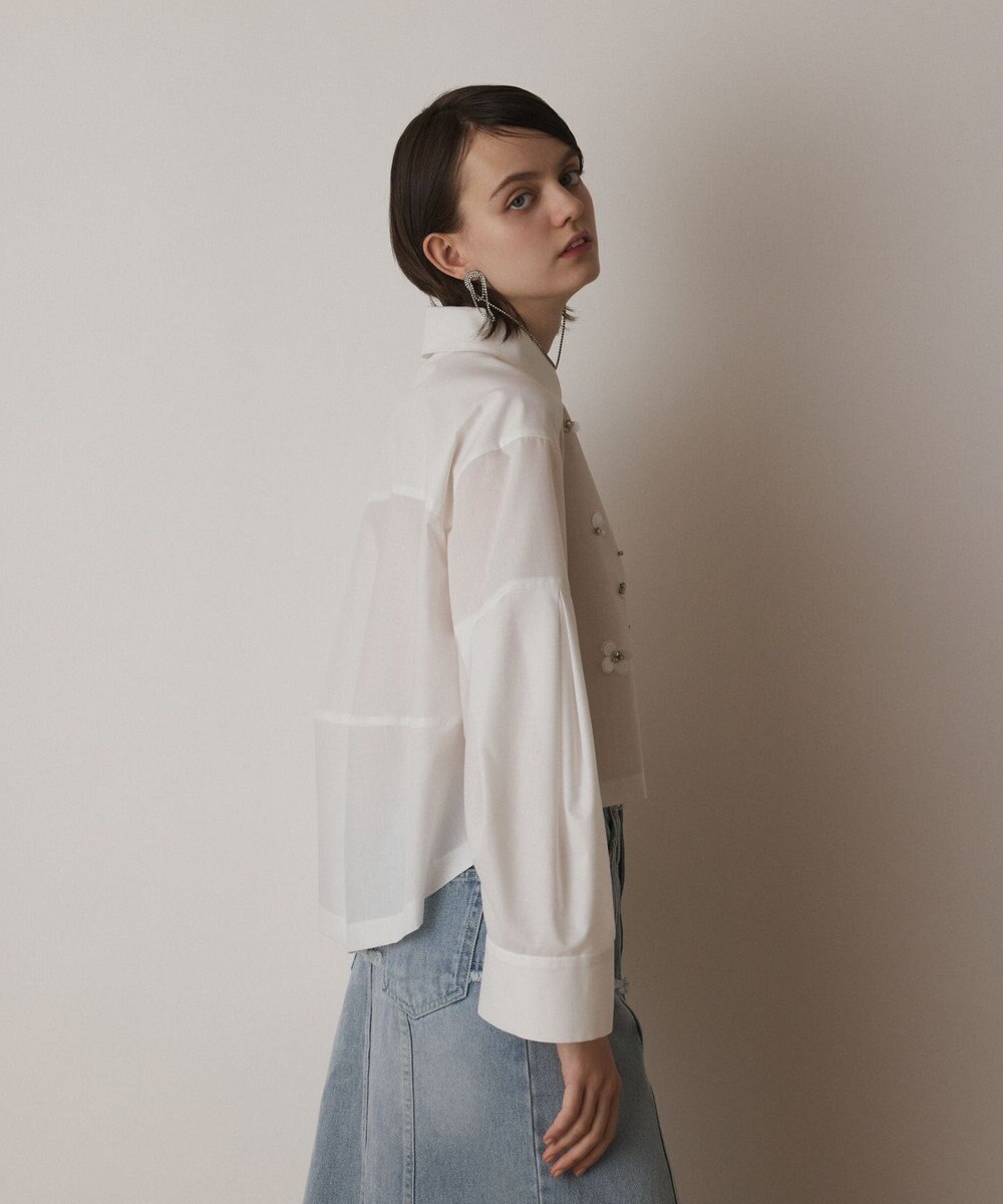 GRACE CONTINENTAL ビジューシャツ