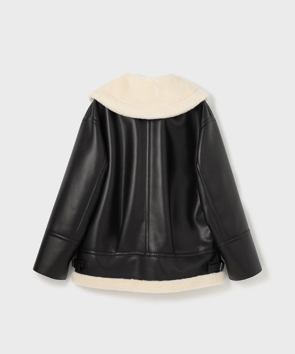 GRACE CONTINENTAL フェイクムートンフライトジャケット 