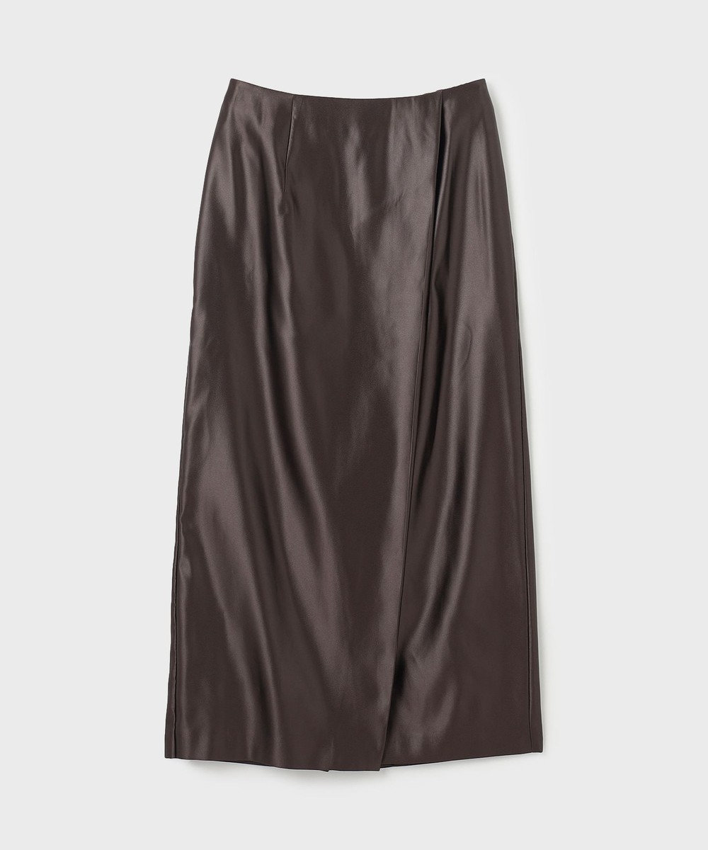 GRACE CONTINENTAL コーティングラップスカート
