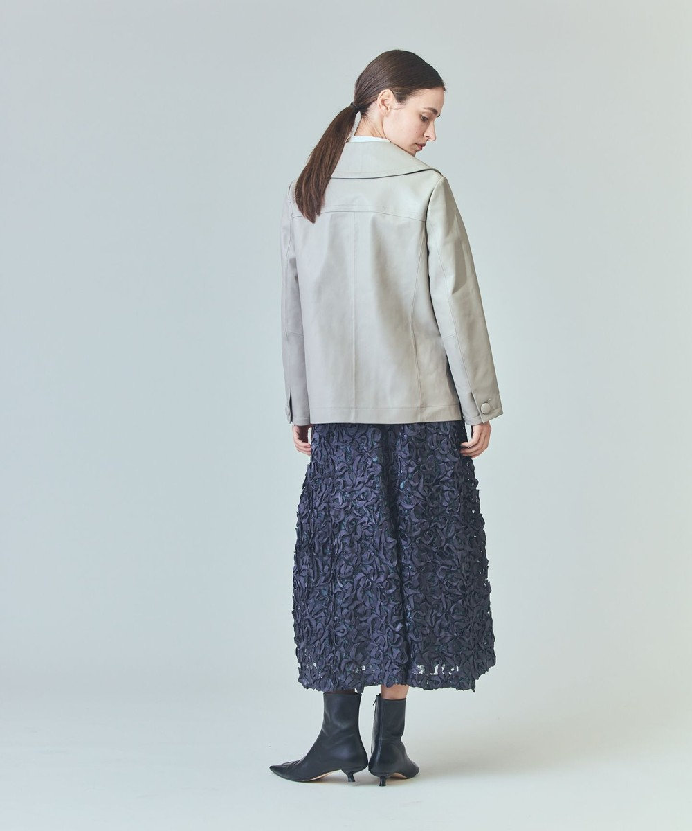 GRACE CONTINENTAL ラムレザーPコート
