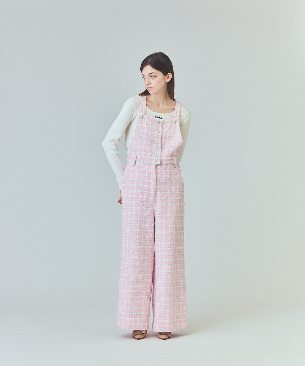 GRACE CONTINENTAL ロゴ刺繍リブトップ 