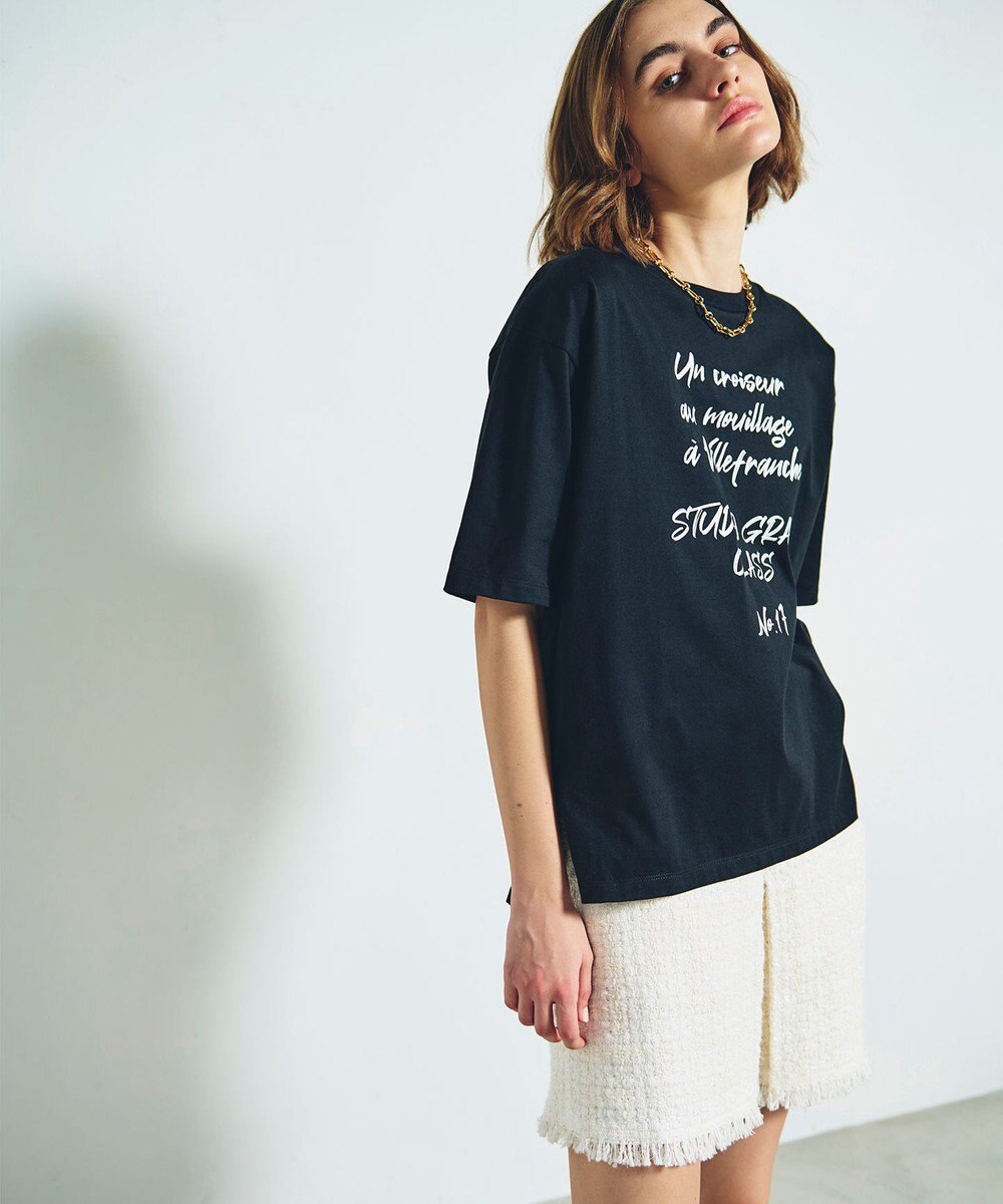 GRACE CONTINENTAL レタードオーバーTシャツ 